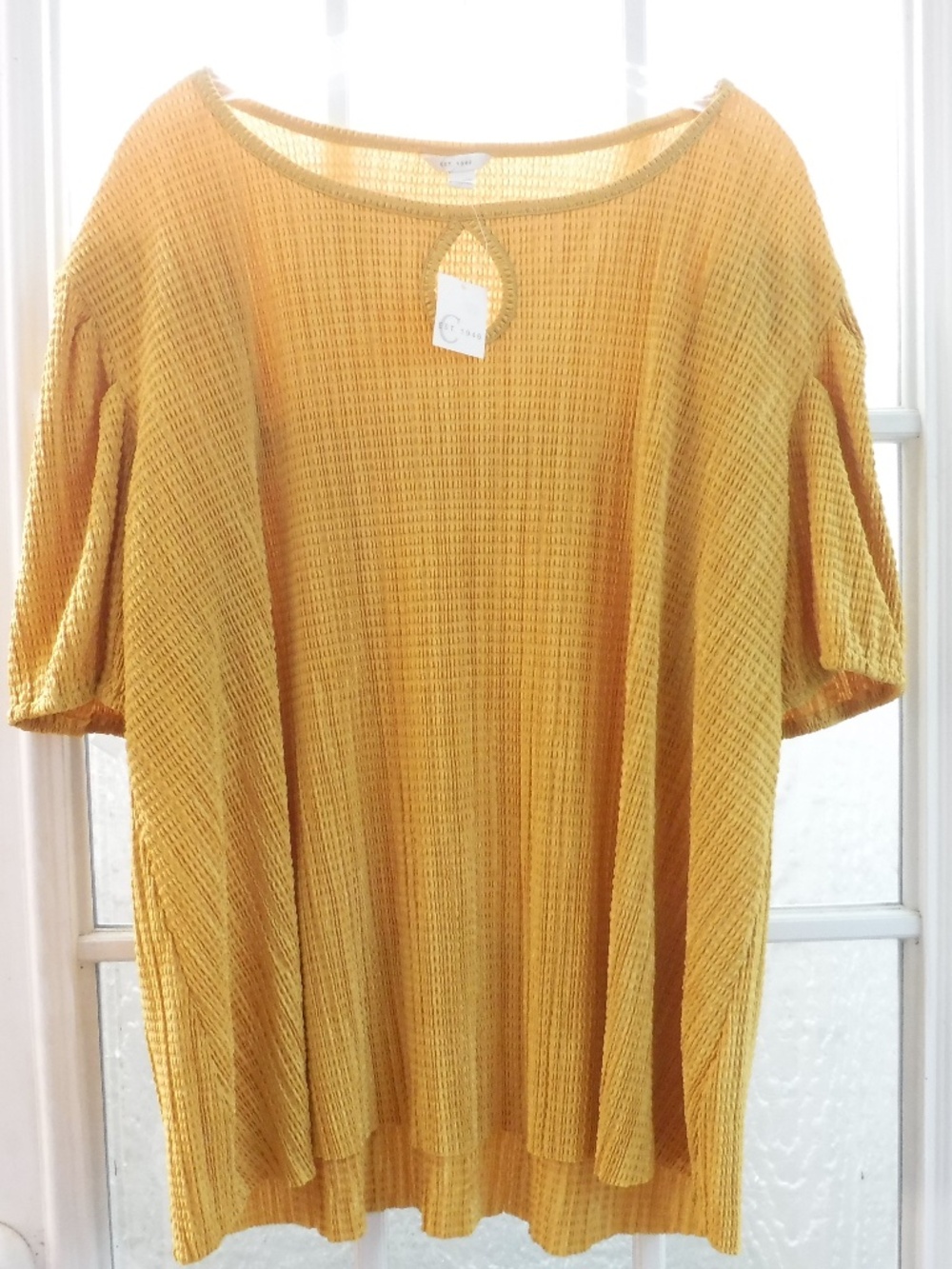 EST. 1946 Yellow Short Sleeve Blouse